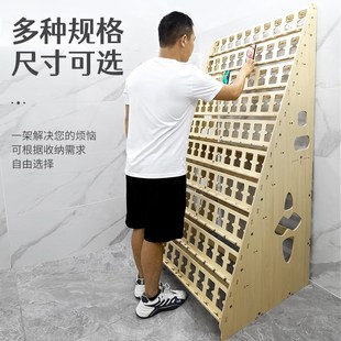 新品落地竖放三角手机支架木100-120台手机展R示收纳挂机充电散热