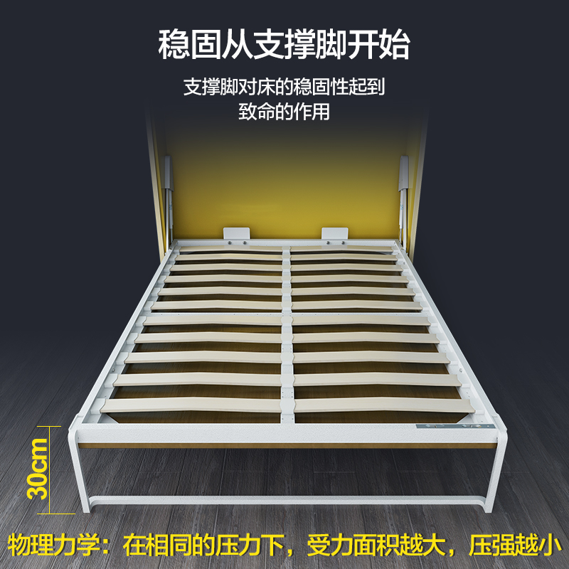 壁床隐形床五金配件 墨菲床多功能隐藏床折叠床侧翻床翻板床收纳