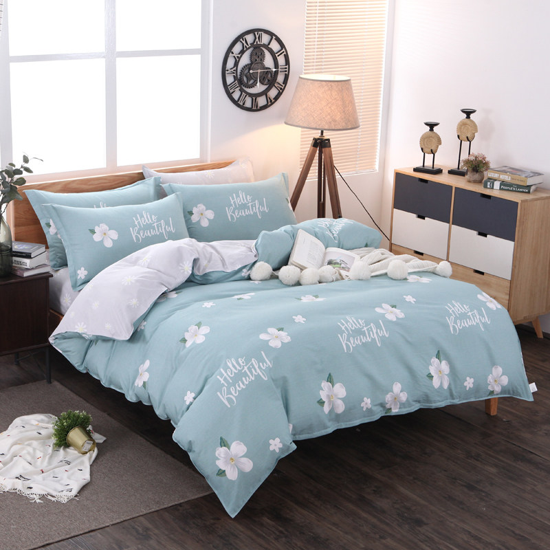 四件套100全棉床品套件被套2米x2.3米2.2x2.4m被罩220x240cm