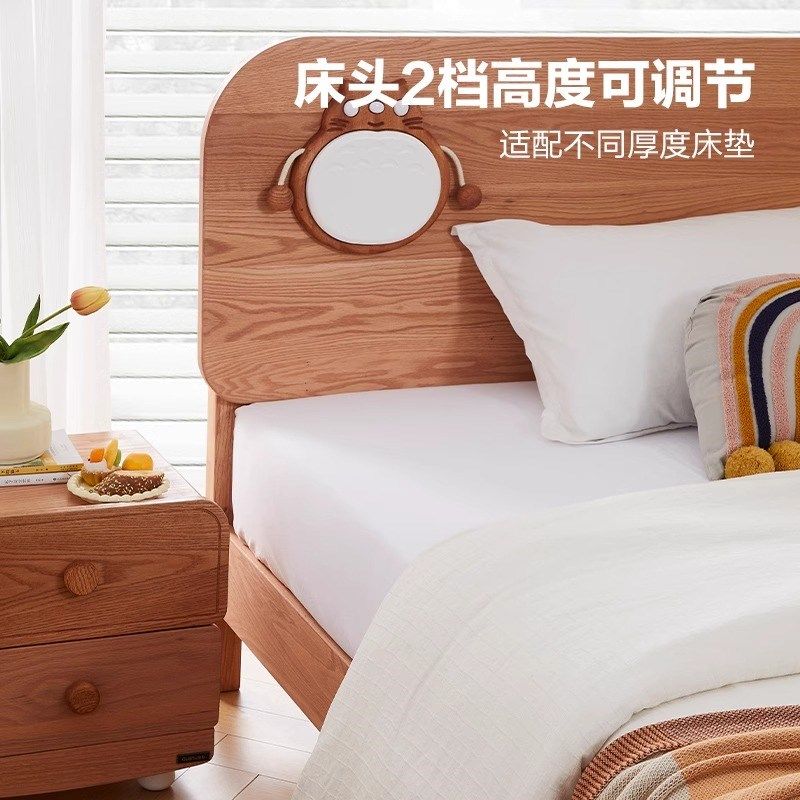 全实木儿童床男孩1米2小户型现代简约1米35单人床1米5卡通男童床