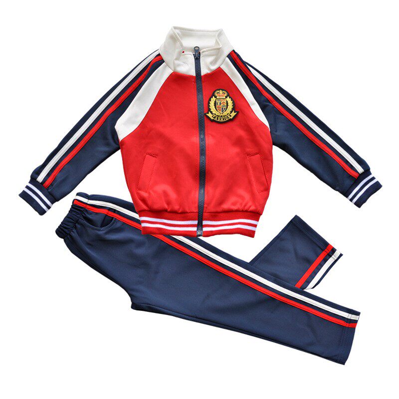 幼儿园园服小学生老师春秋冬季套装校服教师工作服英伦风幼师班服