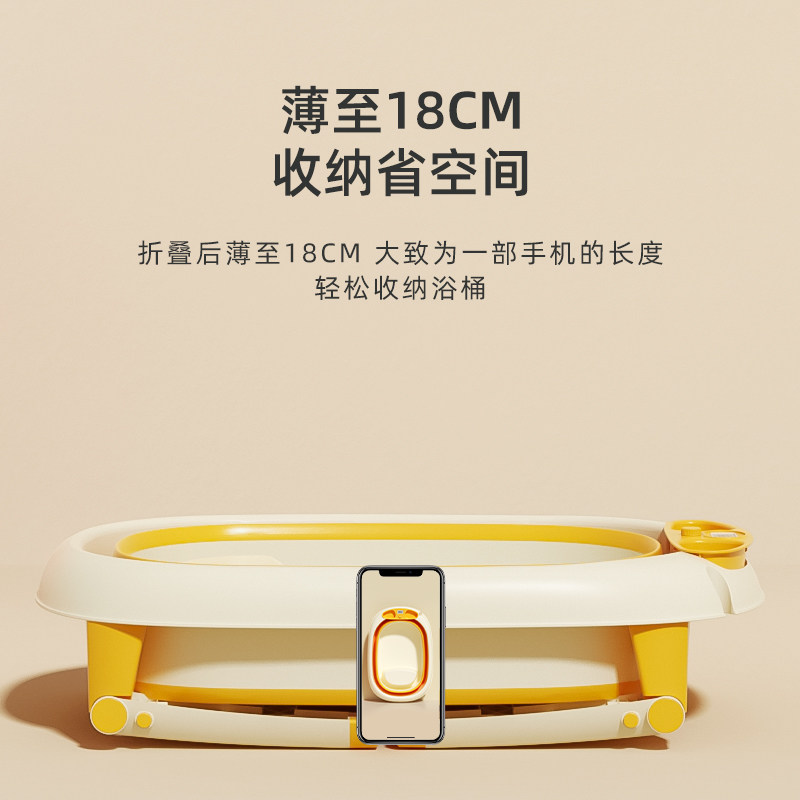 婴儿洗澡盆可折叠宝宝浴盆新生婴幼儿童游泳泡桶家用洗头躺椅大号