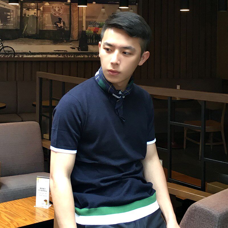 春夏款 印花菱形男士绅士方巾 丝巾百搭(你们要找的方巾)