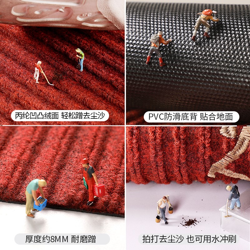 2024新款地垫入户门垫进门大门口脚垫玄关门厅防滑耐脏进户门地毯