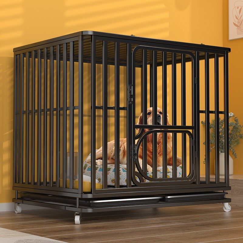 狗笼子大型犬边牧拉布拉多大型狗窝带厕所一体家用可置物宠物