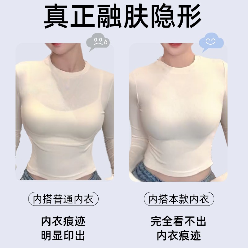 肉色内衣女大胸显小聚拢防下垂收副乳大码肤色浅色隐形文胸罩