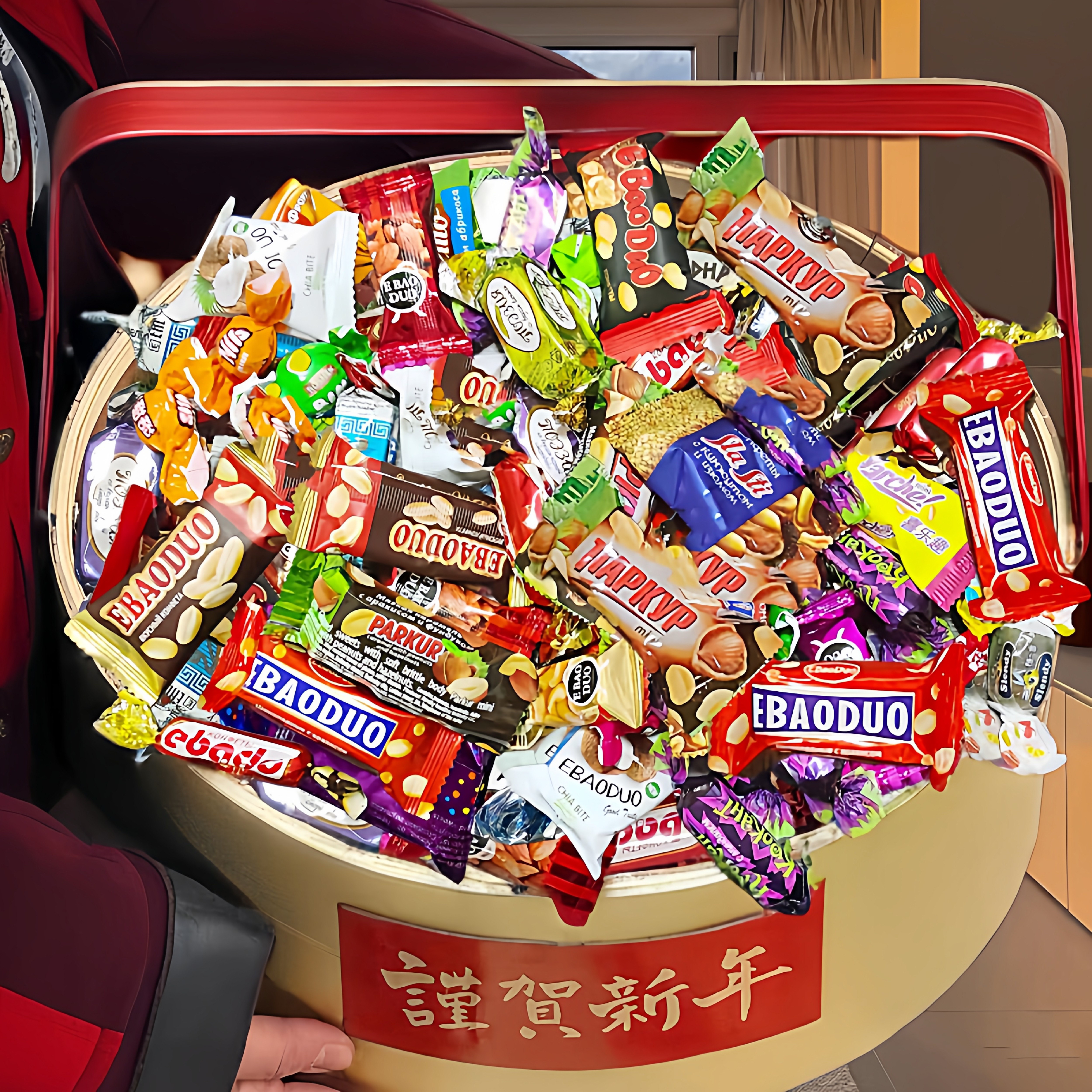 俄罗斯进口糖果混合糖散装紫皮糖零食喜糖巧克力结婚礼品年货批发