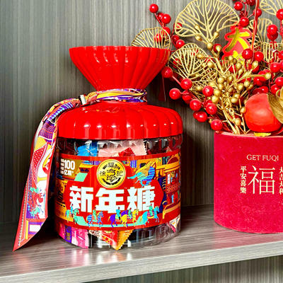 徐福记新年糖桶装420g混合味