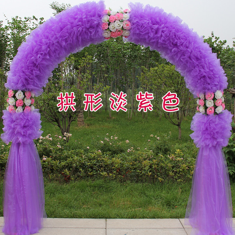 绢花拱门婚庆花门幸福门开业店庆活动拱门花拱门道具新款花门