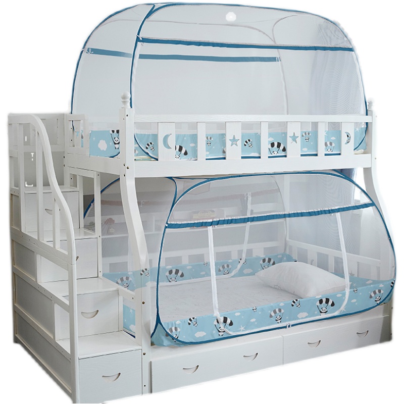 1单人免安装蚊帐三开门0.8米床0.9m学生80宿舍90x190cm2上下铺1.9