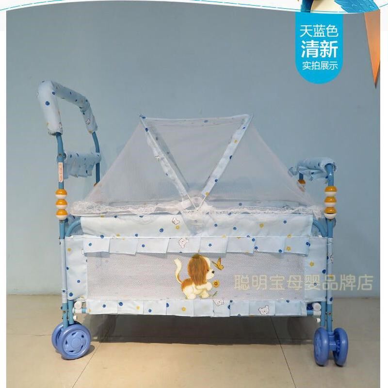 婴儿车床两用一体新款铁小手推床宝宝睡篮欧推车便携bb多功能新款