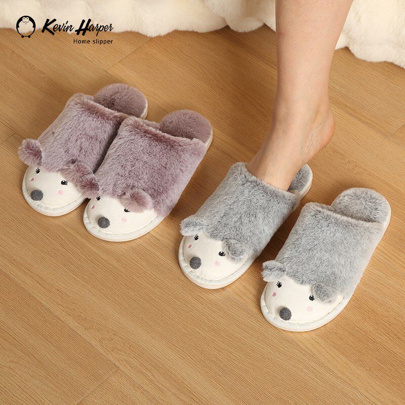 秋冬儿童棉拖鞋女静音软底卡通亲子加厚保暖防滑棉拖鞋男地板拖鞋