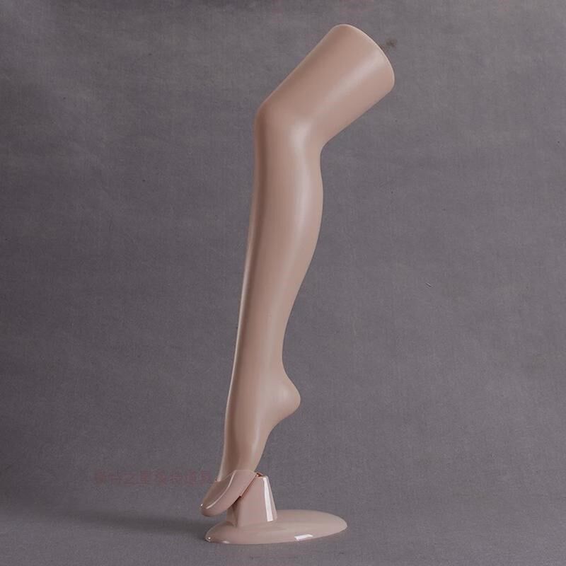 新款女士站立长袜模特底座腿模腿部模塑料儿童模型长腿脚腿模丝袜