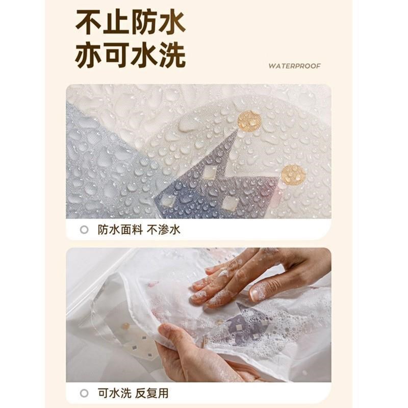 落地衣架防尘罩盖布卧室移动简易衣架罩子结实帘子全封闭家用透明