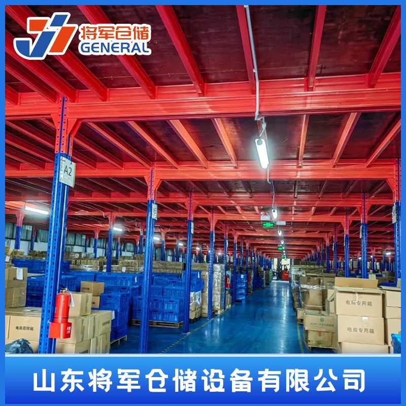 重型阁楼货架平台钢结构二层隔层带楼梯多层加厚 阁楼式货架