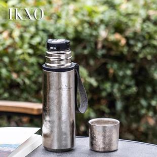 德國(guó)IKXO鈦杯純鈦保溫杯高檔男士 大容量茶水分離泡茶杯戶(hù)外水杯女
