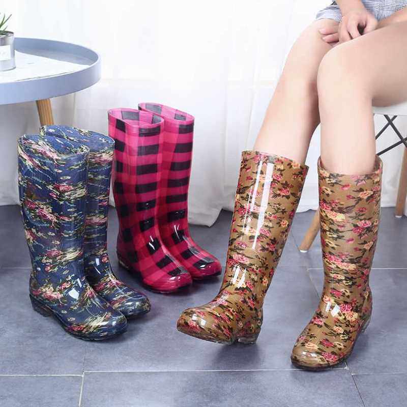 新款雨鞋女士雨靴水鞋时尚款外穿高筒中筒夏季短筒套鞋防滑胶鞋女