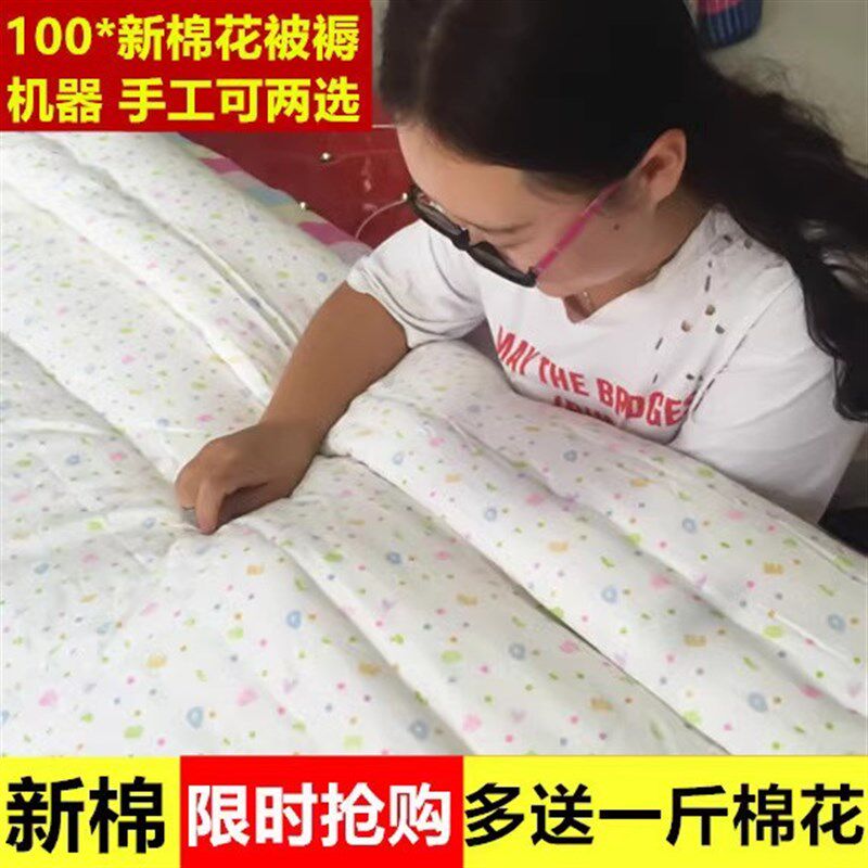 1米2床棉心被子被芯一米二t棉被1.2x2m单人棉芯内胆棉花棉絮两四
