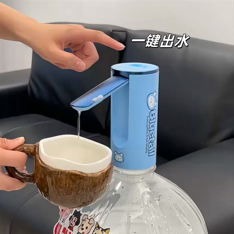 桶装水抽水器电动折叠饮水机矿A泉水取水器小型家用自动压水器上