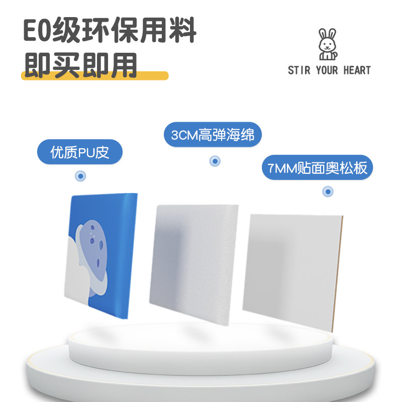 儿童卡通床头靠背靠垫板榻榻米防撞壁贴床围墙贴墙面防撞软包自粘