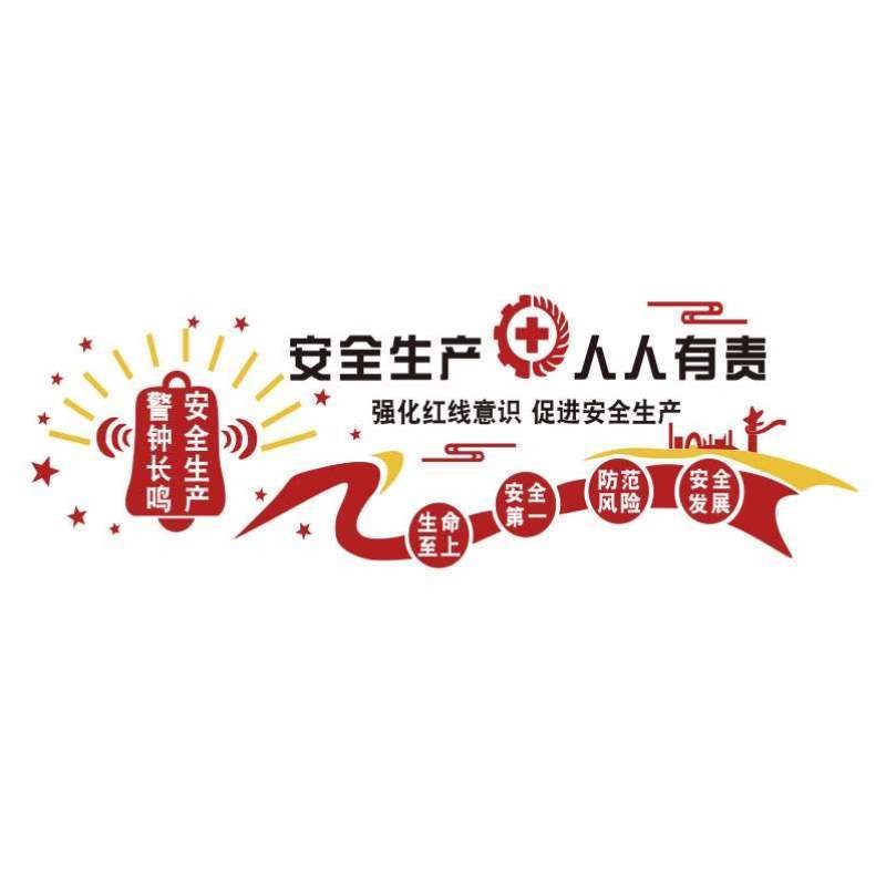 车间贴纸安全公司厂房生产背景工地文化装饰警示标志墙面语牌企业