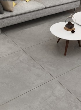 水泥吨岩万地板砖客厅地砖灰色板075500微X1瓷砖哑光防滑素色大板