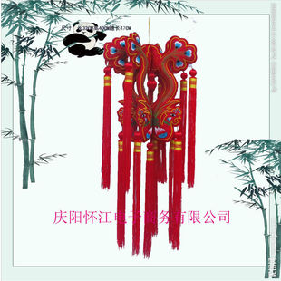 立体鱼灯挂件中国风刺绣庆阳香包礼品手工艺品室内客厅绣花饰品