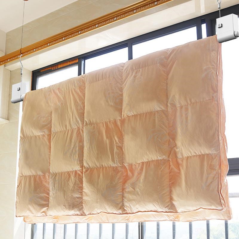 阳台伸缩晾衣架落地折叠室内晾衣杆可升降型凉衣架晒被子架伸缩杆