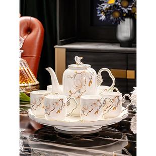 家用待客水杯套装 水具2024新款 茶具景德镇陶瓷轻奢水壶乔迁送人