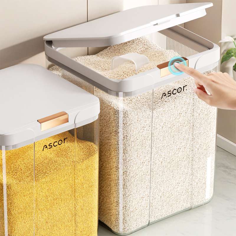 装米桶食品级家用防虫防潮密封20斤高端米面存储容器米缸箱储物罐