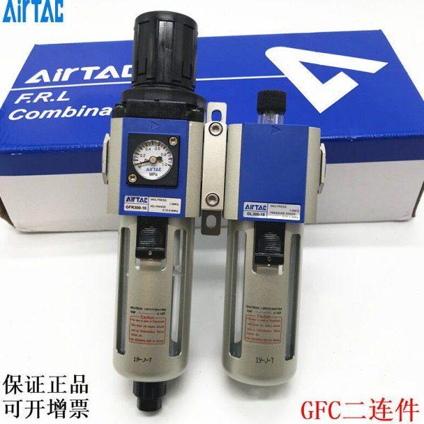 亚德客气源处理器二联件GFC200GFR300空压机油水分离器过滤器自动