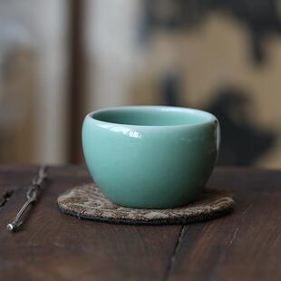 周贝梅子青釉龙泉青瓷主人杯茶杯茶具茶道纯手工带证书礼盒 挑tea