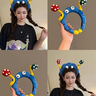 日本こうしつ可爱多巴胺发箍俏皮可爱新款搞怪发卡带齿防滑头箍女