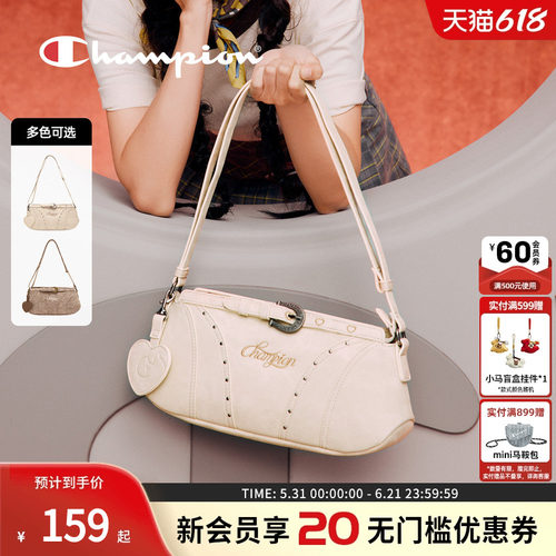 champion冠军情人节心蹄机车包