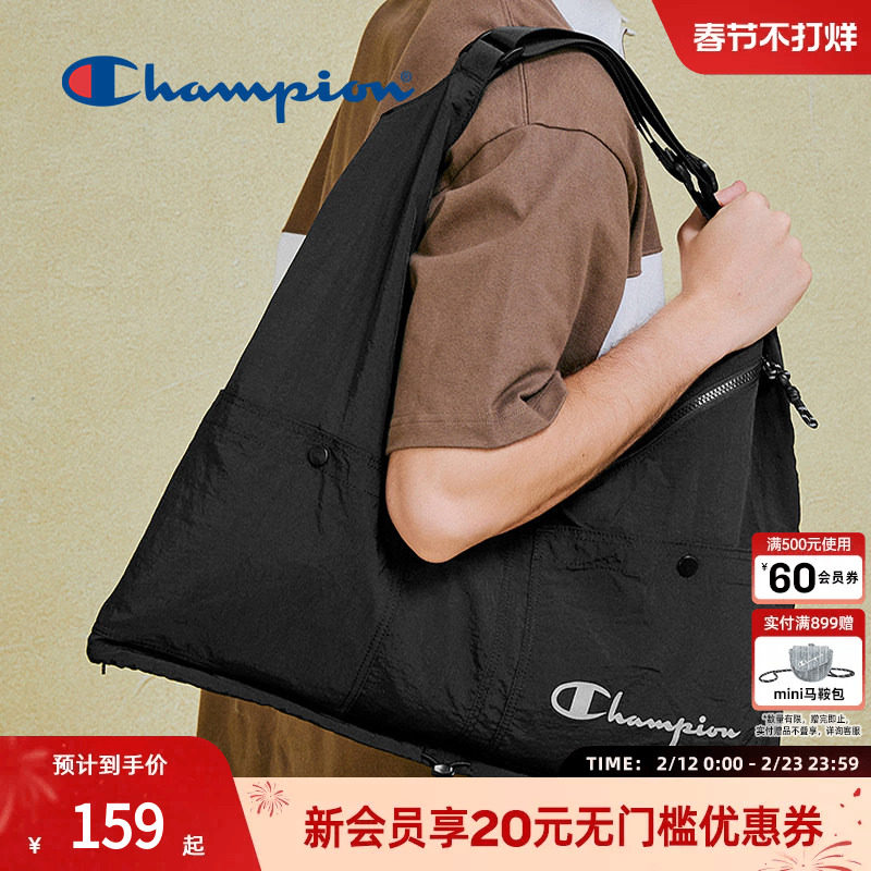 Champion冠军多功能百变包潮流二用单肩包工装马甲包男官方正