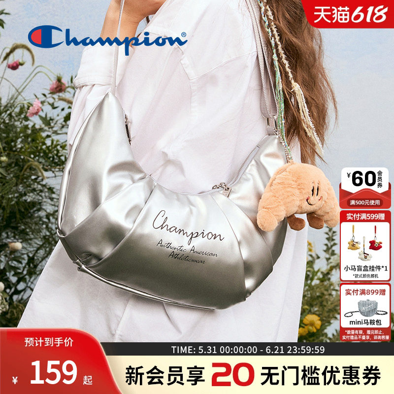 Champion冠军新款单肩包可颂包男女休闲斜挎旅游百搭包包正品