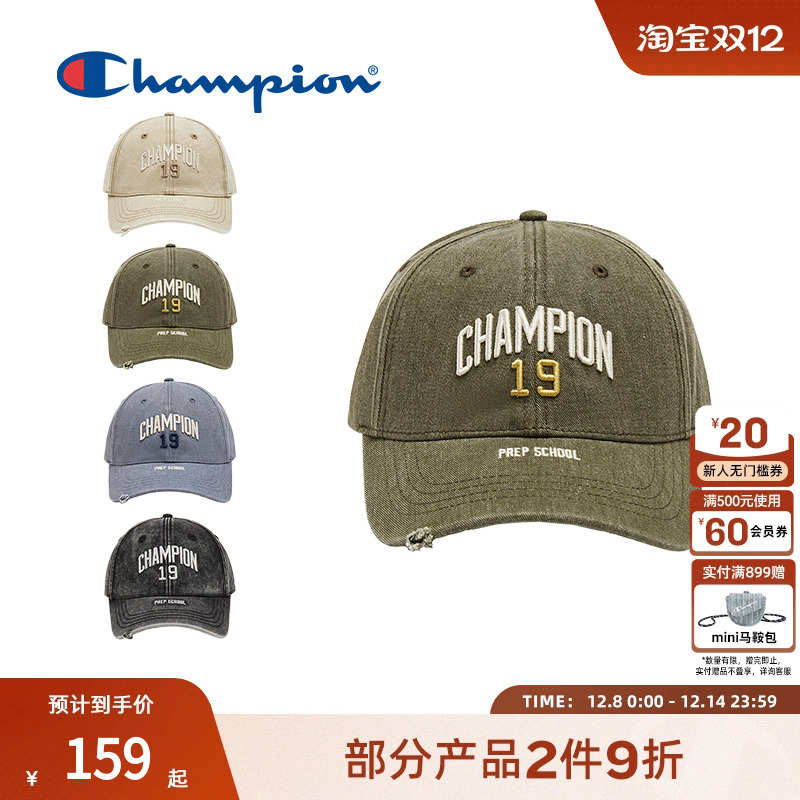 champion冠军25秋季新款鸭舌帽棒球帽女弯檐软衬小脸帽潮流复古男