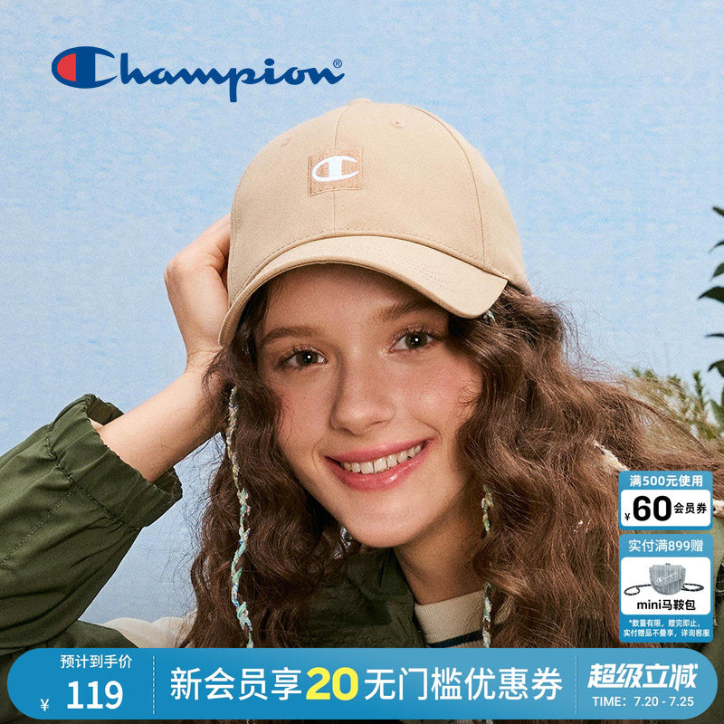 Champion冠军棒球帽休闲情侣潮流遮阳鸭舌帽男女美式透气休闲旅行