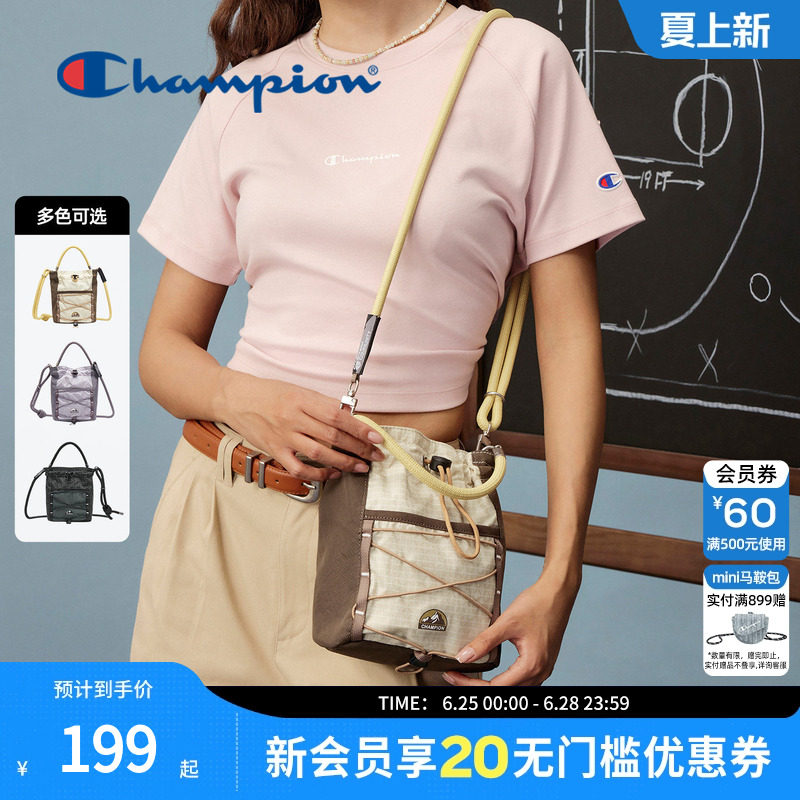 champion冠军26春夏新款尼龙运动斜挎手机包女迷你小包户外
