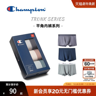 弹力舒适贴身三条盒装 champion冠军25秋冬新款 短裤 平角内裤 男士