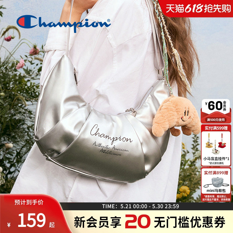 Champion冠军新款单肩包可颂包男女休闲斜挎旅游百搭包包正品