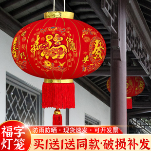 大红灯新年春节家用阳台大门口一对乔迁之喜吊灯挂饰 灯笼2024新款