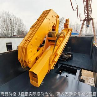 车载折臂吊履带运输车改装货箱加装折臂吊机船用港口码头折臂吊