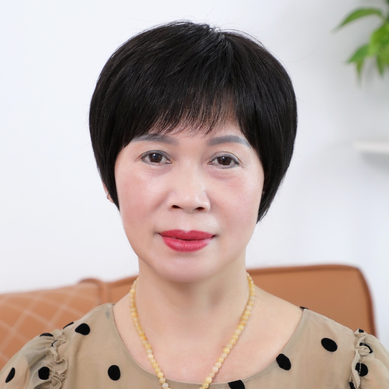 中老年女士假发真发全真人v发妈妈款黑色短发光头整顶真头发全头