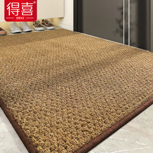 入户门地垫仿椰棕玄关门厅耐w脏脚垫家用户外防滑垫子进门门口地