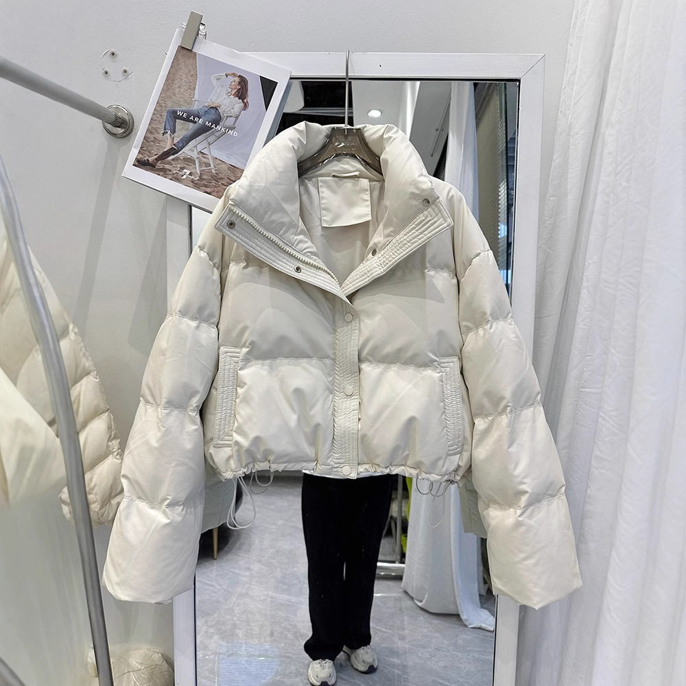 pu皮羽绒棉服女短款2025年棉衣面包服小个子棉袄外套防寒2025新款