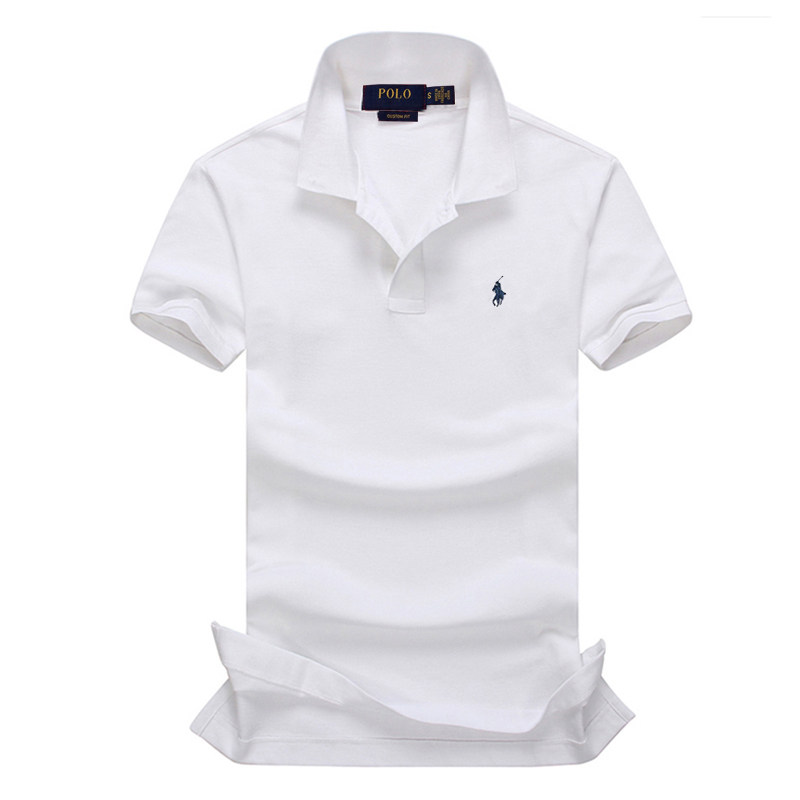 thumbnail for 2026 Summer Men's Short-Sleeve Polo Shirt, Pure Cotton Collar Embroidered Pony, Business Casual Men's T-Shirt, Polo Logo