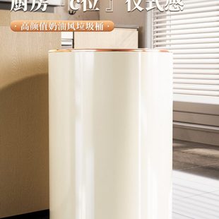 不锈钢垃圾桶家用客厅轻奢厨房大容量脚踩卫生间厕所带盖2023新款
