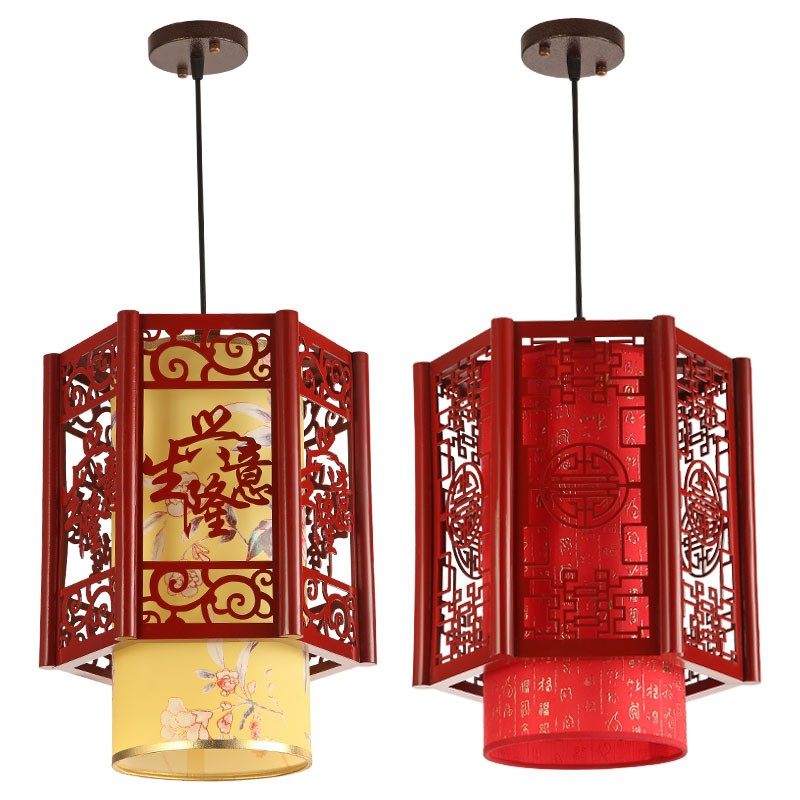 古典中式小吊灯复古中国风茶室饭店灯具仿古餐厅单头走廊过道灯笼,家装灯饰光源,餐厅吊灯,淘宝优惠券,粉丝福利购,淘宝优惠卷