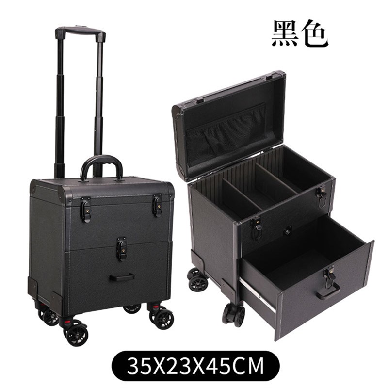 新款美容院纹绣工具箱移动上门美容洗脸化妆文身沐足拉杆美睫箱子